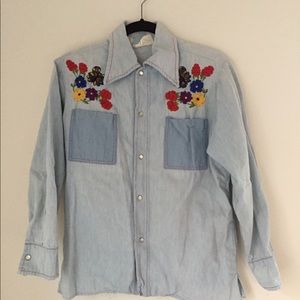 Vintage embroidered top